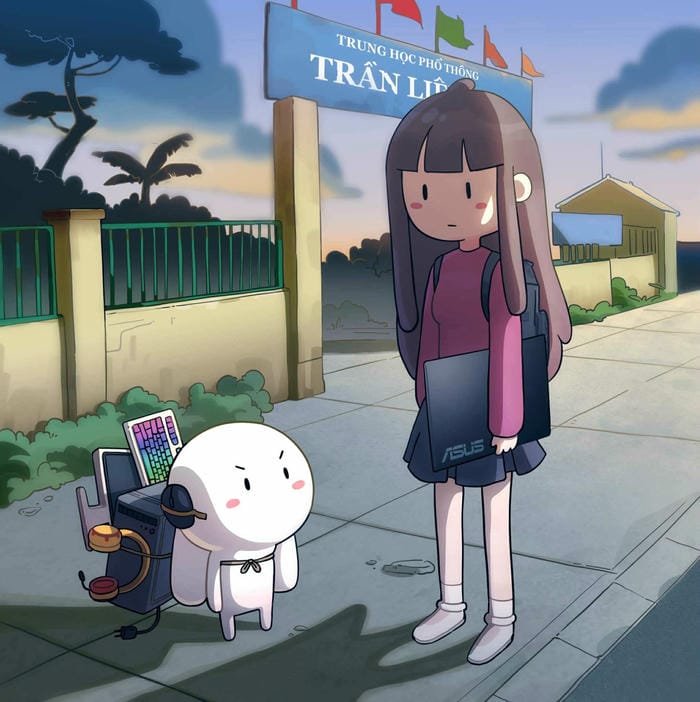 avatar thỏ bảy màu đáng yêu tiktok