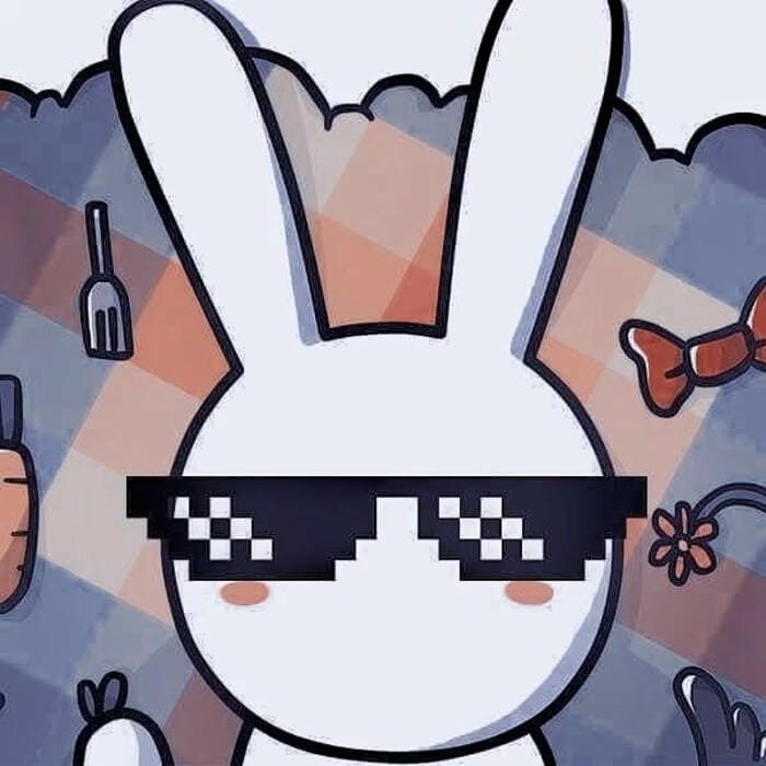 avatar thỏ bảy màu hài tiktok