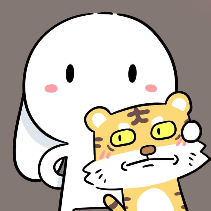 avatar thỏ bảy màu hài