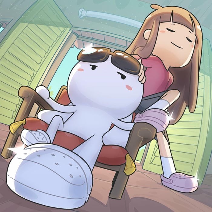 avatar thỏ bảy màu vui nhộn