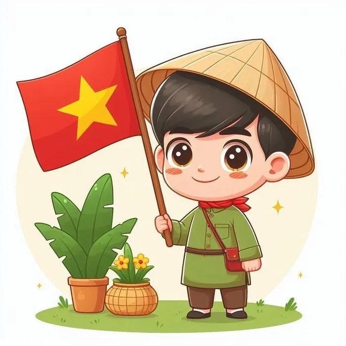avatar việt nam cầm cờ