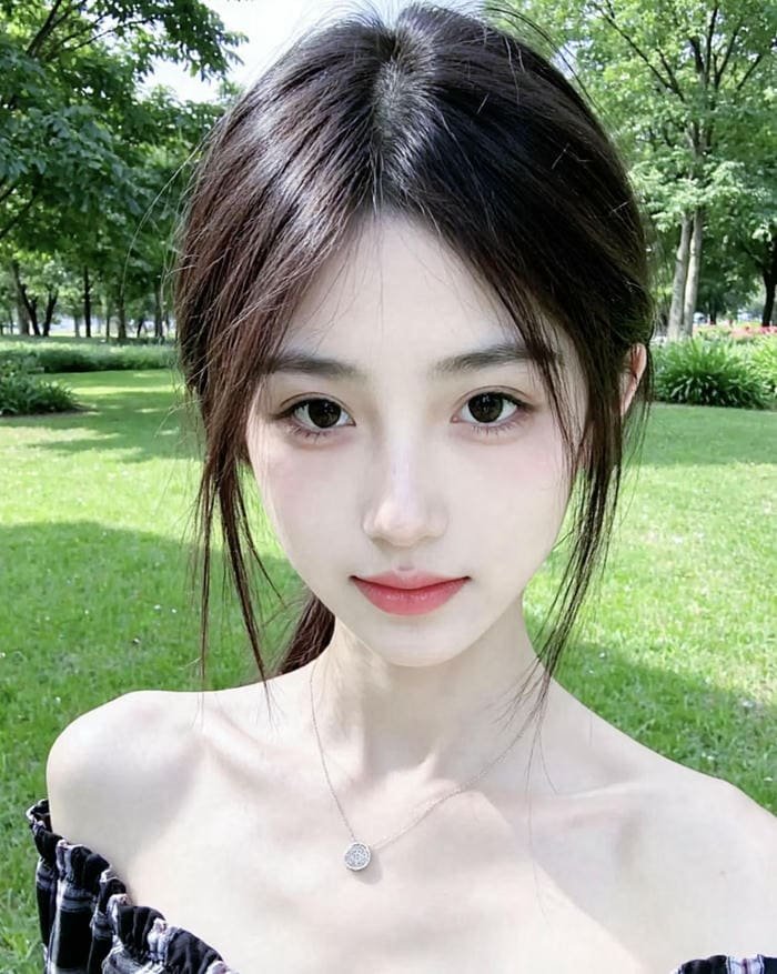 gái xinh không trang điểm nhưng vẫn rạng rỡ