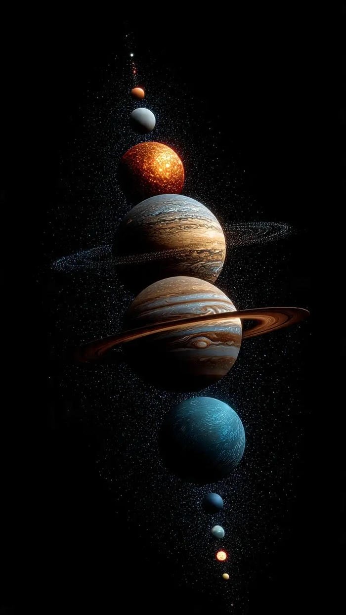 hình thật các hành tinh trong hệ mặt trời 3d cực đẹp