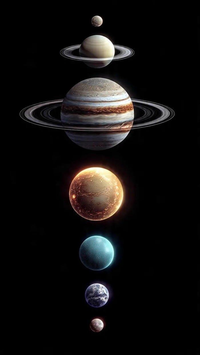 hình ảnh 4k cực nét các hành tinh trong hệ mặt trời
