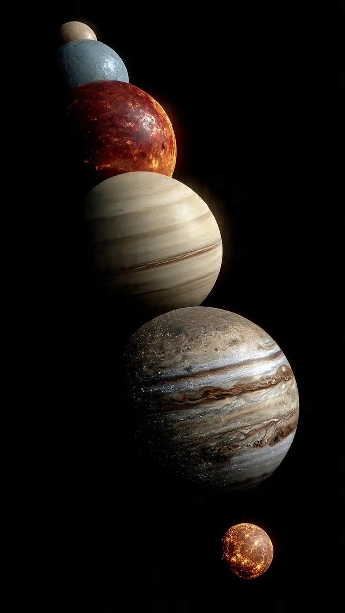 cận cảnh các hành tinh trong hệ mặt trời