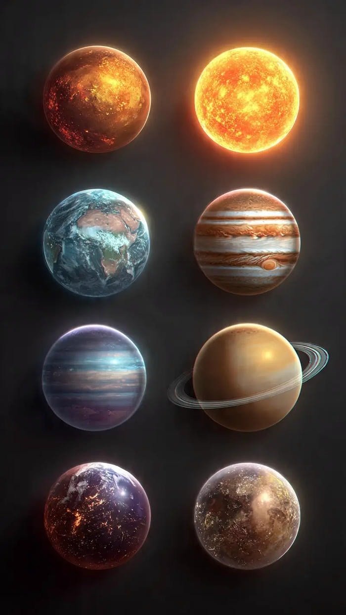 hình ảnh các hành tinh trong hệ mặt trời đẹp tuyệt vời