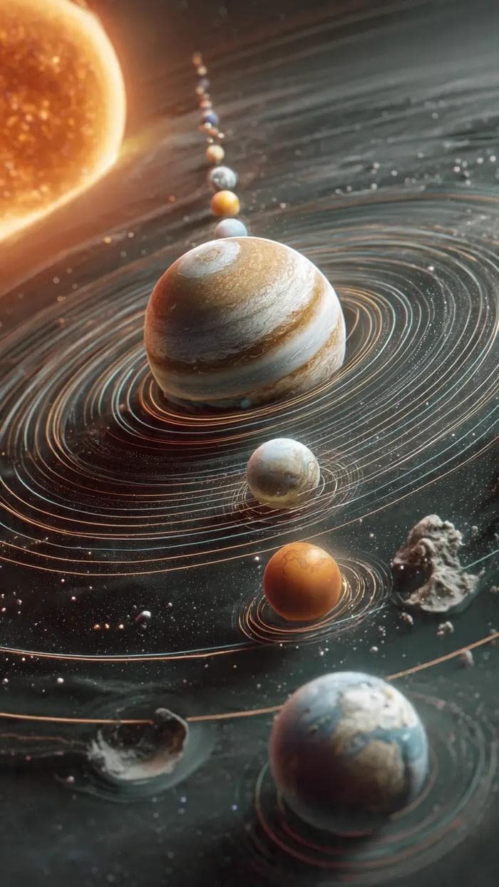 hình ảnh 3D các hành tinh trong hệ mặt trời