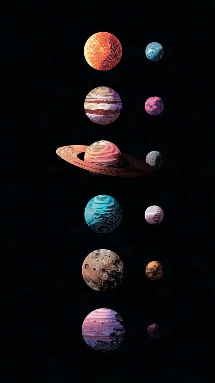 hình các hành tinh trong hệ mặt trời cực đẹp