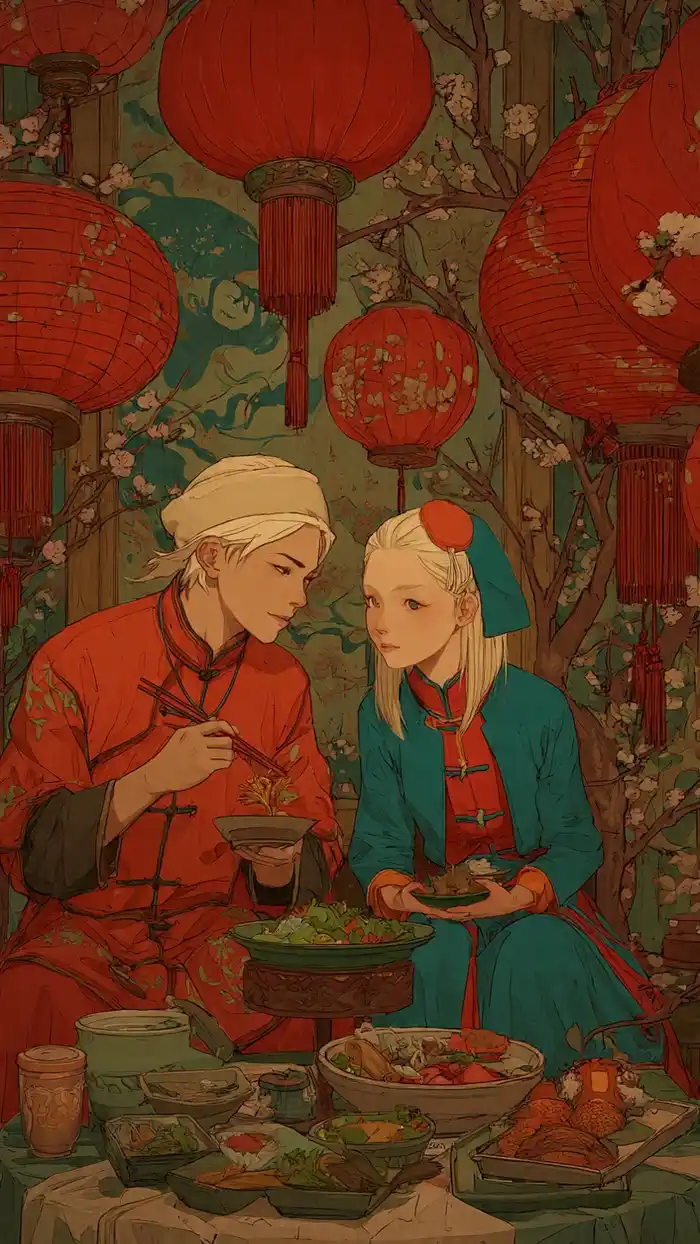 hình ảnh lễ hội mùa xuân ấm áp