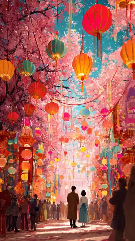 hình ảnh lễ hội mùa xuân cực hiếm