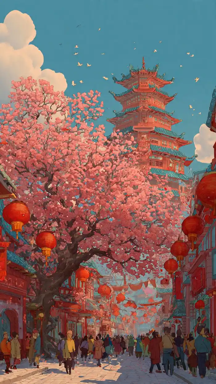 hình ảnh lễ hội mùa xuân siêu đẹp