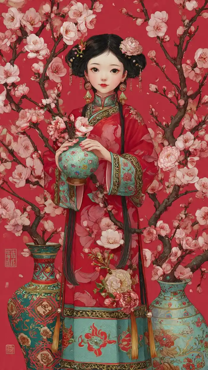 hình ảnh lễ hội mùa xuân vẽ đẹp