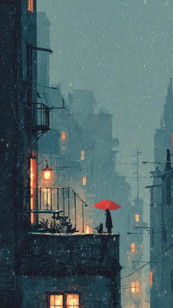 hình ảnh trời mưa ngâu cực chill