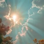 hình ảnh trời nắng chói chang