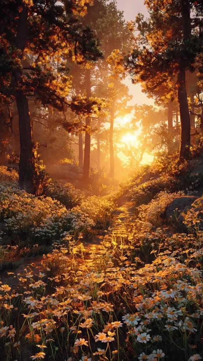 hình trời nắng cực thơ mộng