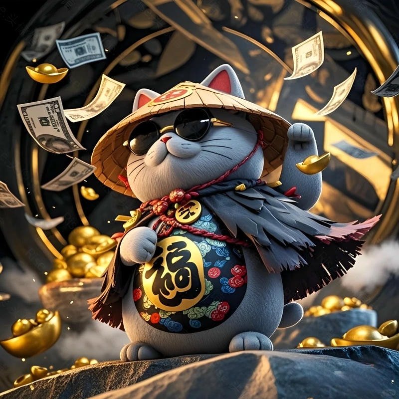 hình nền mèo thần tài