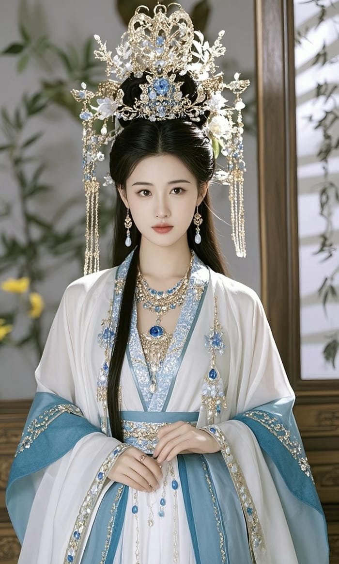 thiếu nữ cổ trang mang nét đẹp cổ điển