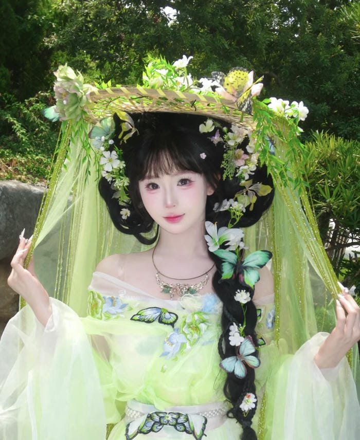 thiếu nữ cổ trang mang thần thái thanh khiết