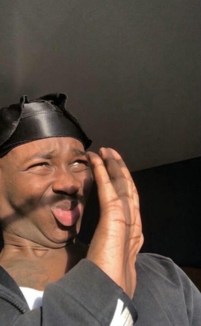 Ảnh Meme anh da đen biểu cảm hài hước