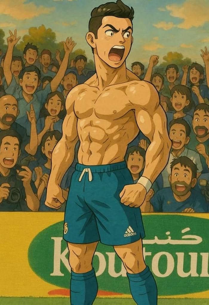 Ảnh Ronaldo anime chất ngầu