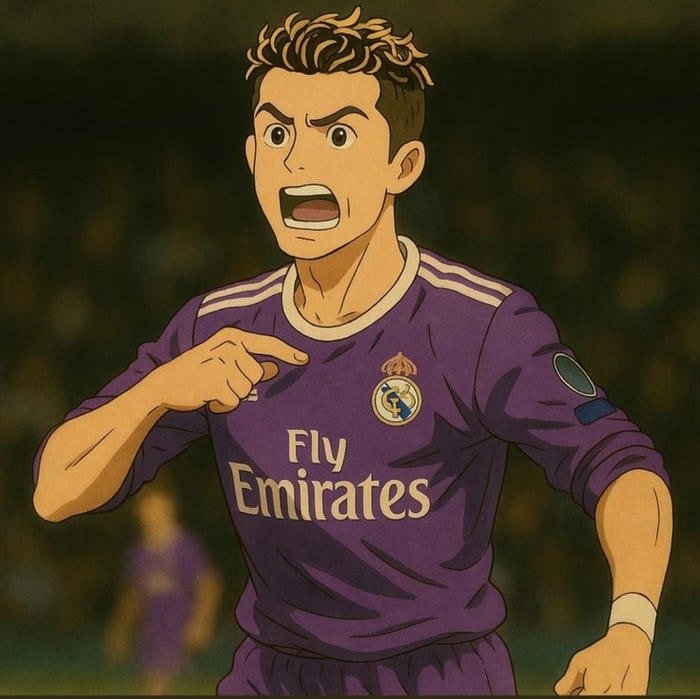 Ảnh Ronaldo anime đẹp mắt