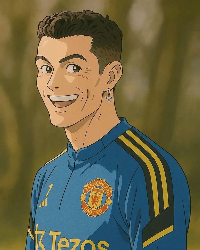Ảnh Ronaldo anime sắc nét