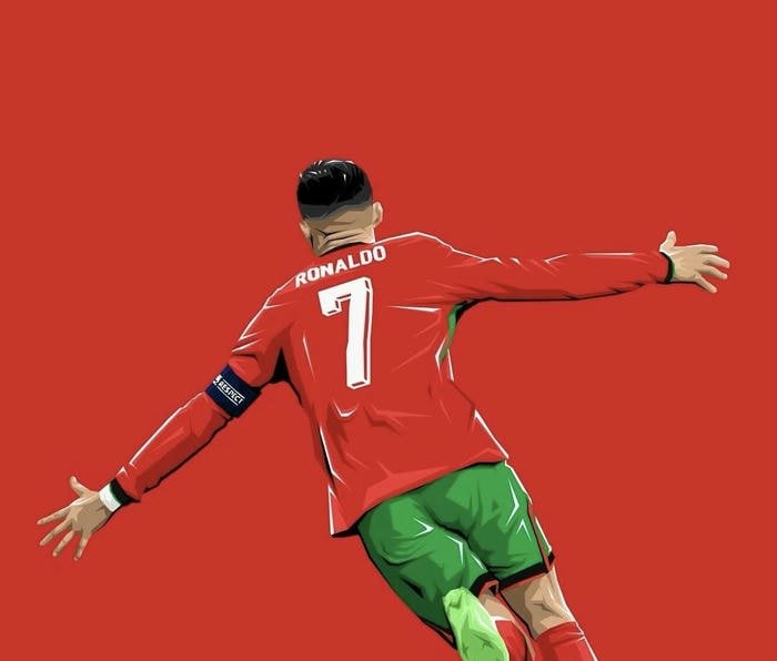 Ảnh Ronaldo anime thi đấu