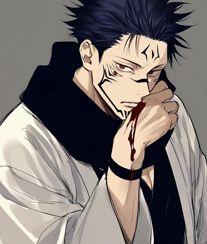 Ảnh Sukuna anime nghệ thuật