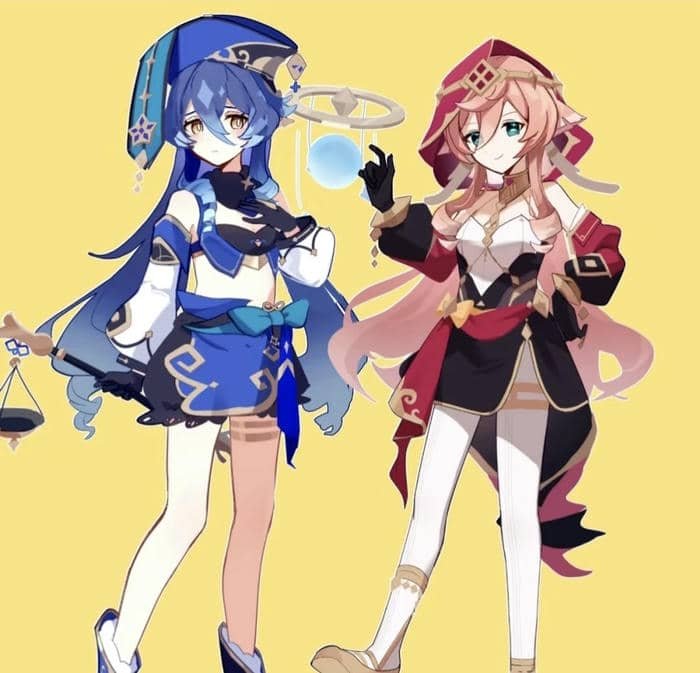 Ảnh anime Genshin sáng tạo