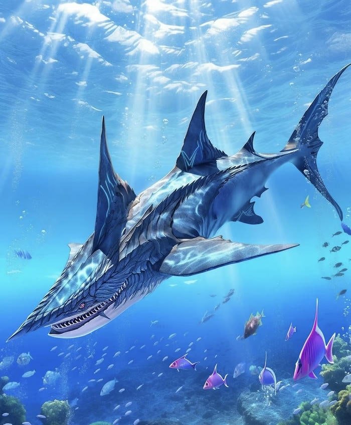 Ảnh cá mập anime hoạt hình