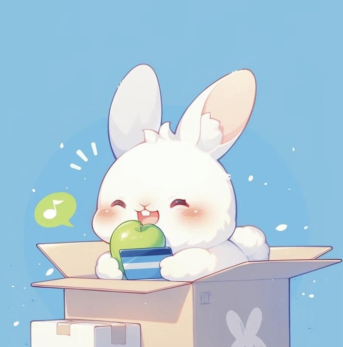 Ảnh thỏ anime đơn giản