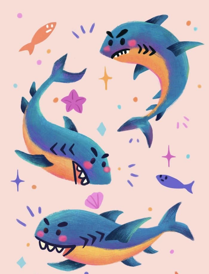 Anime cá mập vui nhộn