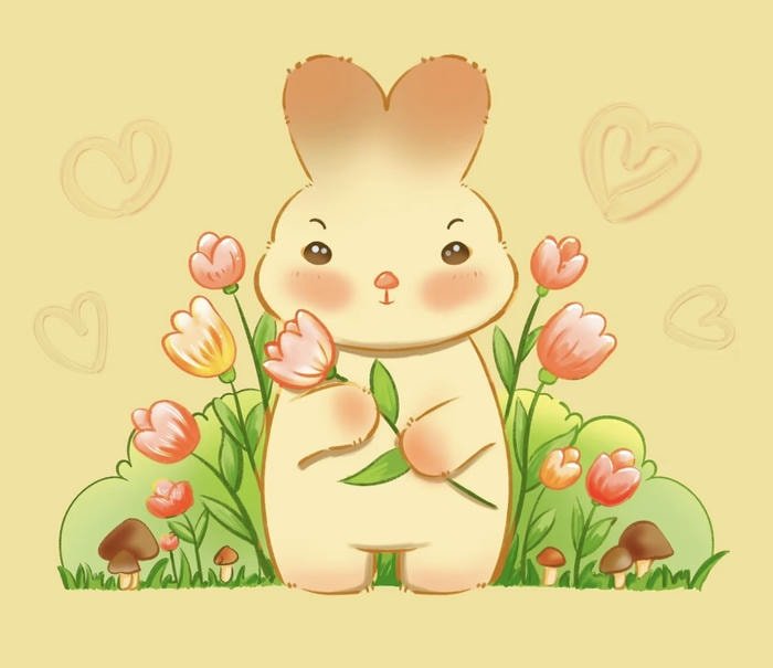 Anime thỏ đáng yêu