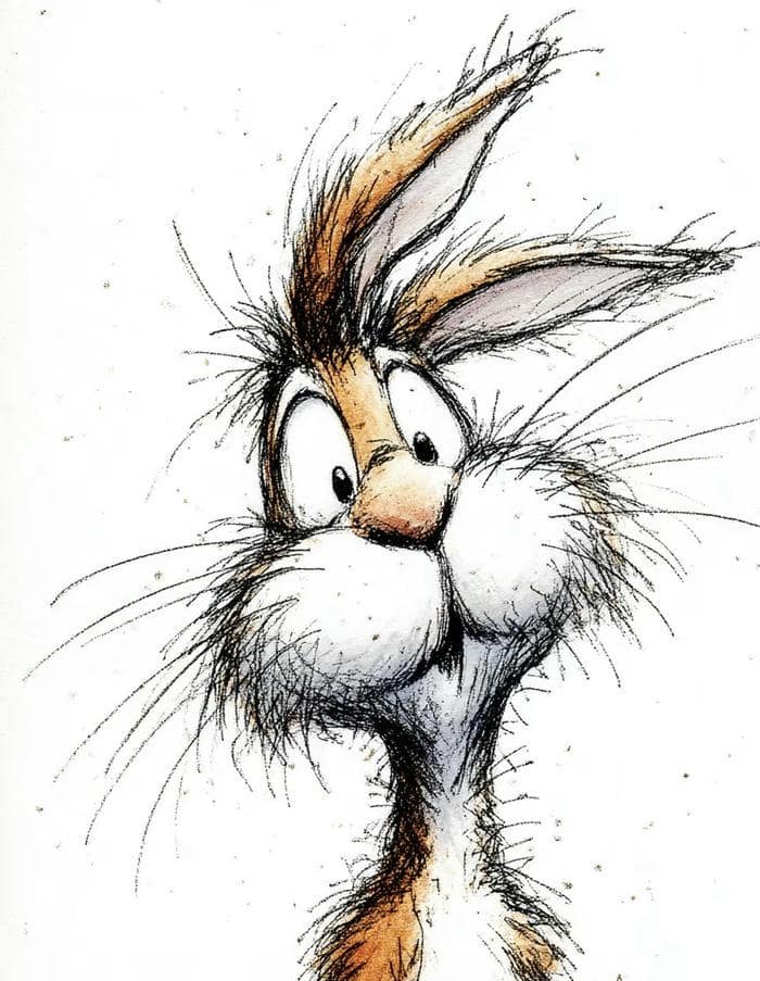 Anime thỏ dễ thương tinh nghịch