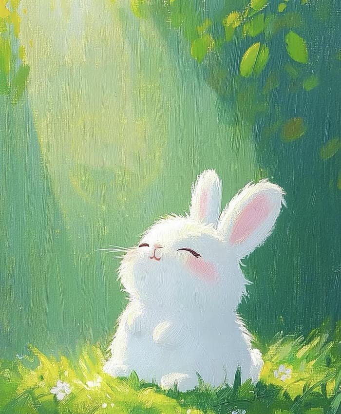 Anime thỏ mini cute