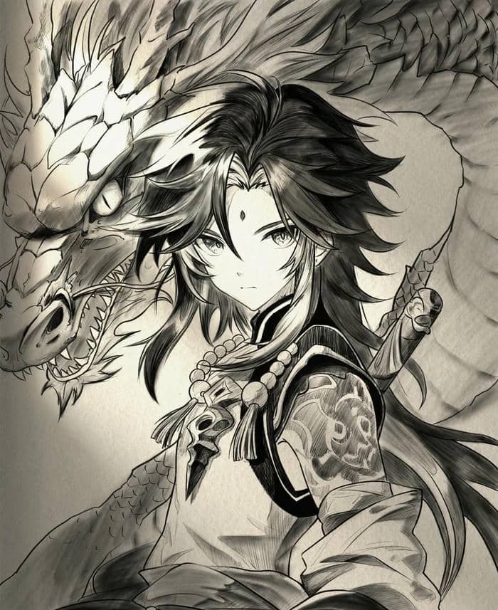 Genshin anime nghệ thuật