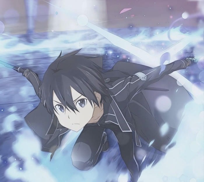 Hình Kirito ánh mắt sắc