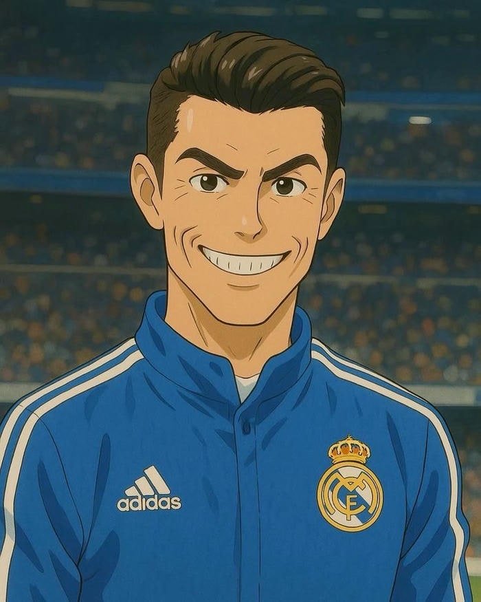 Hình Ronaldo anime đẹp