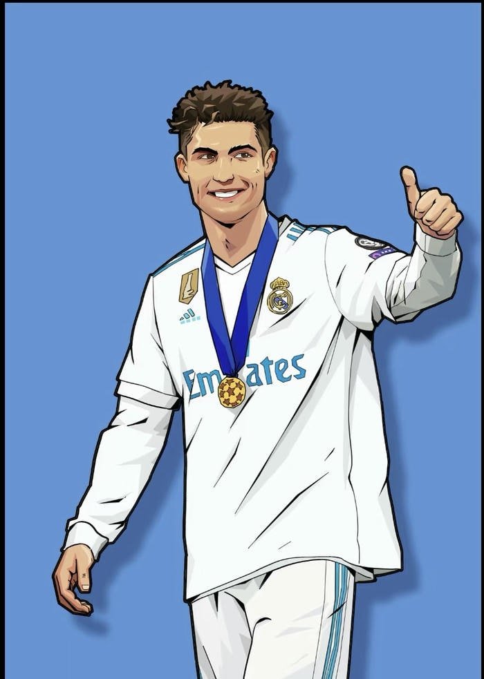 Hình Ronaldo anime nổi bật