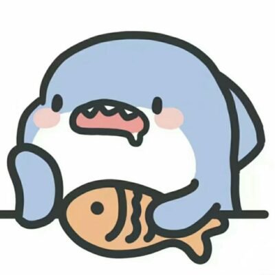 Hình cá mập anime hài hước