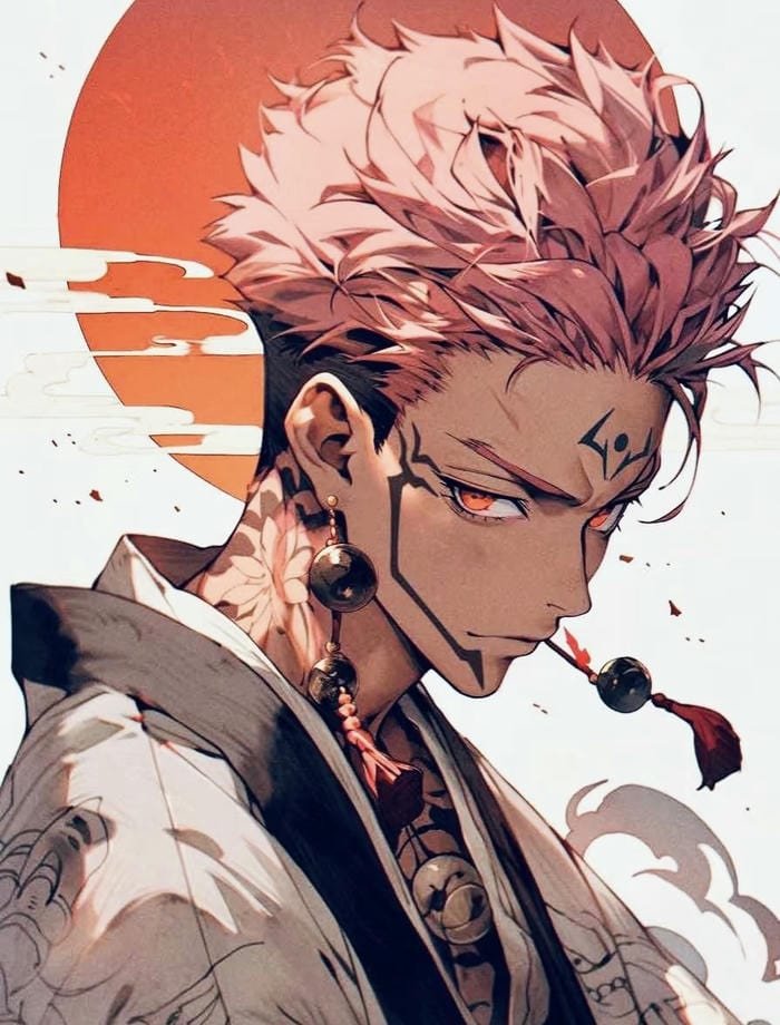 Sukuna anime biểu cảm dữ dội