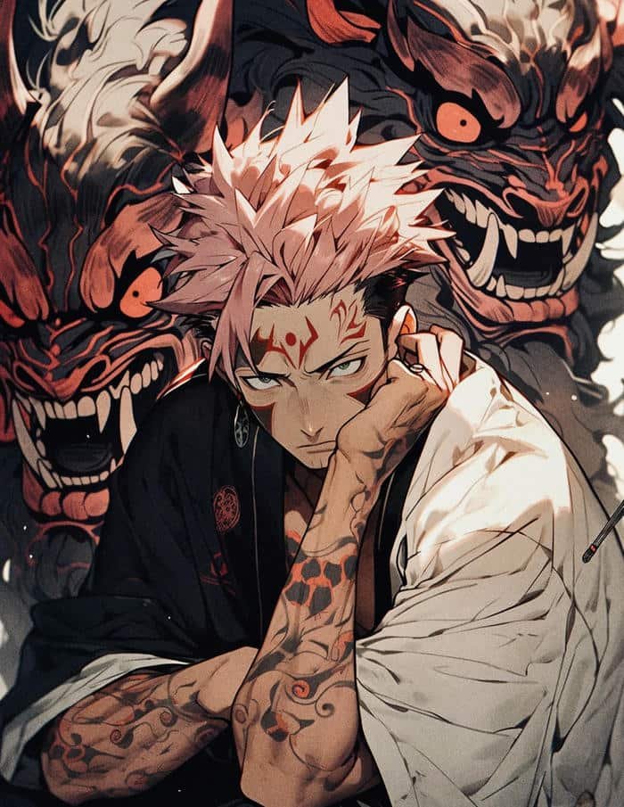 Sukuna anime nghệ thuật