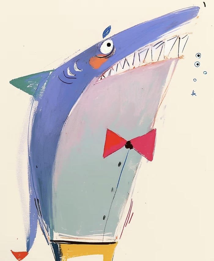 ảnh cá mập anime nghộ nghĩnh