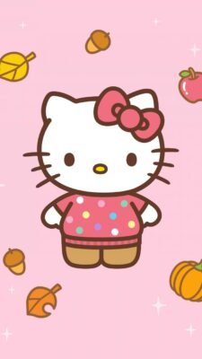 ảnh nền điện thoại hello kitty 4k
