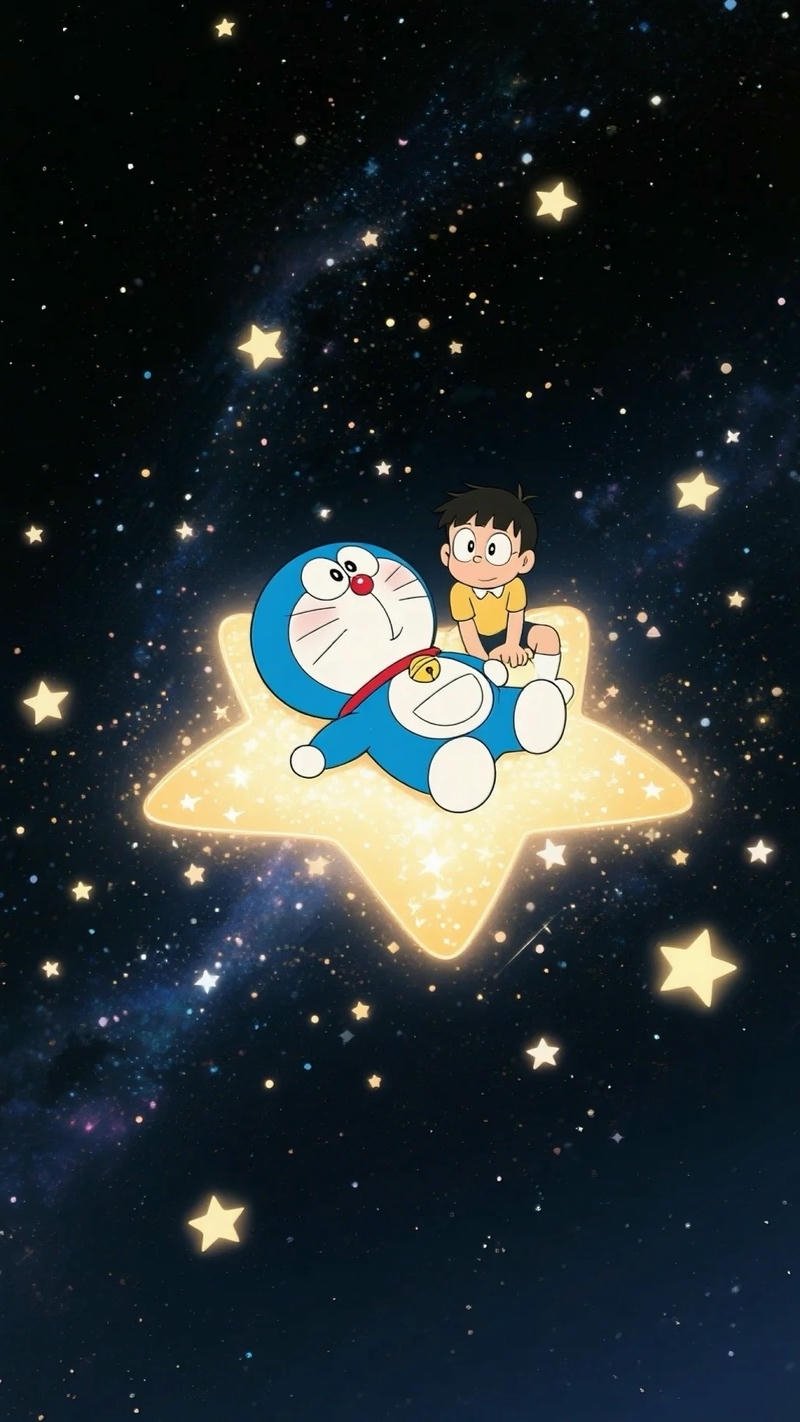 ảnh nền doraemon cười