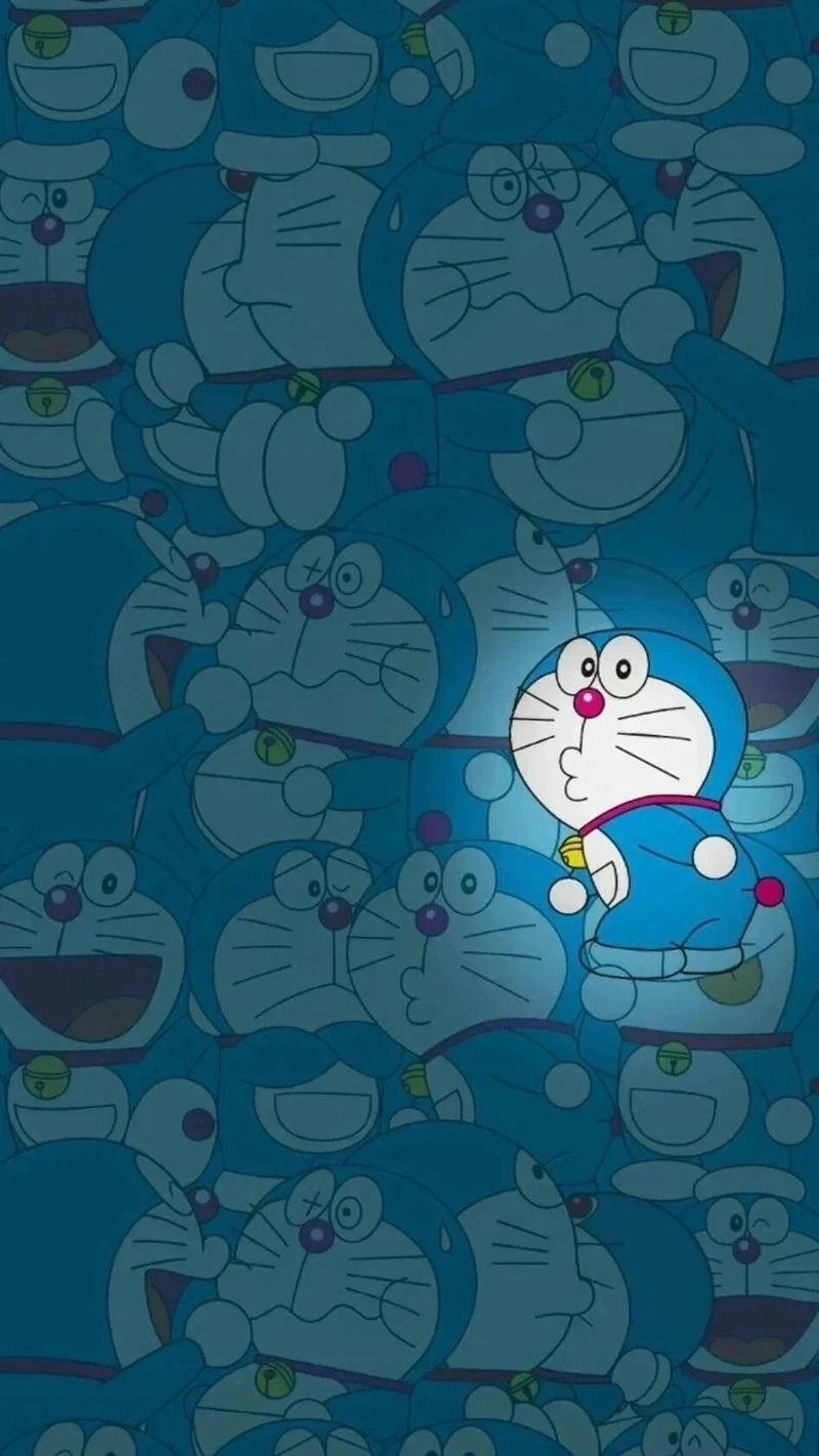 ảnh nền doraemon nền xanh