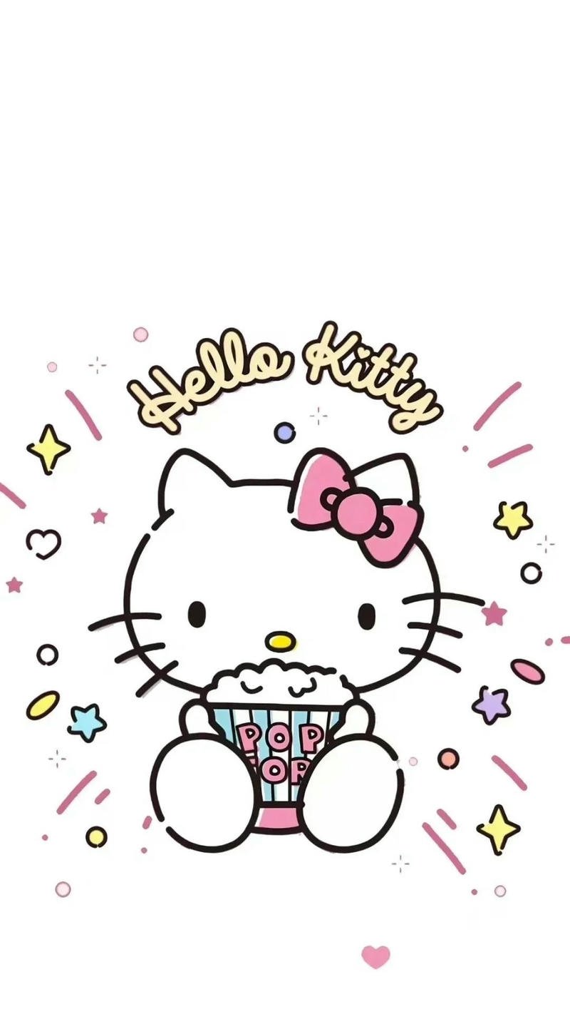 ảnh nền hello kitty vô tri hoạt hình đáng yêu