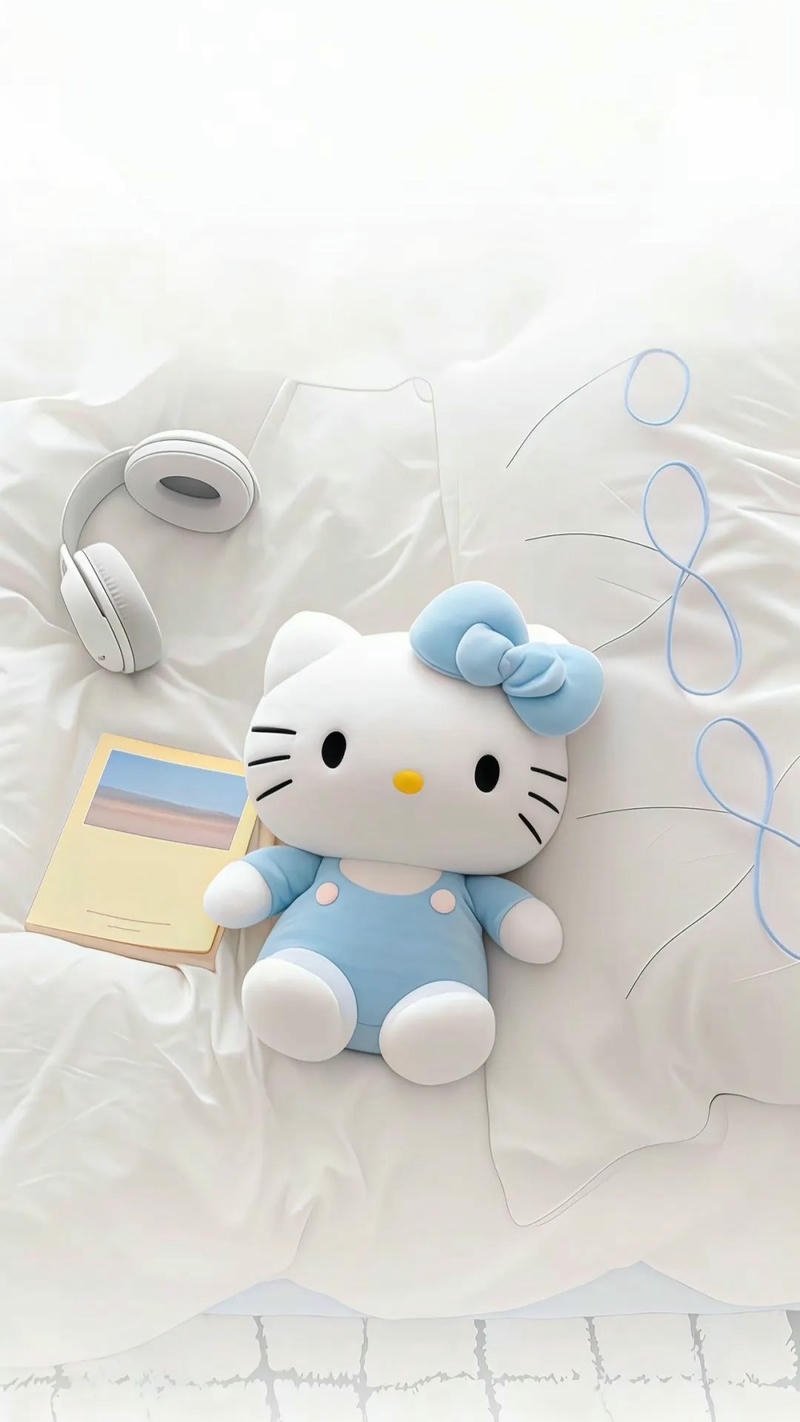 ảnh nền hello kitty vô tri màu hồng