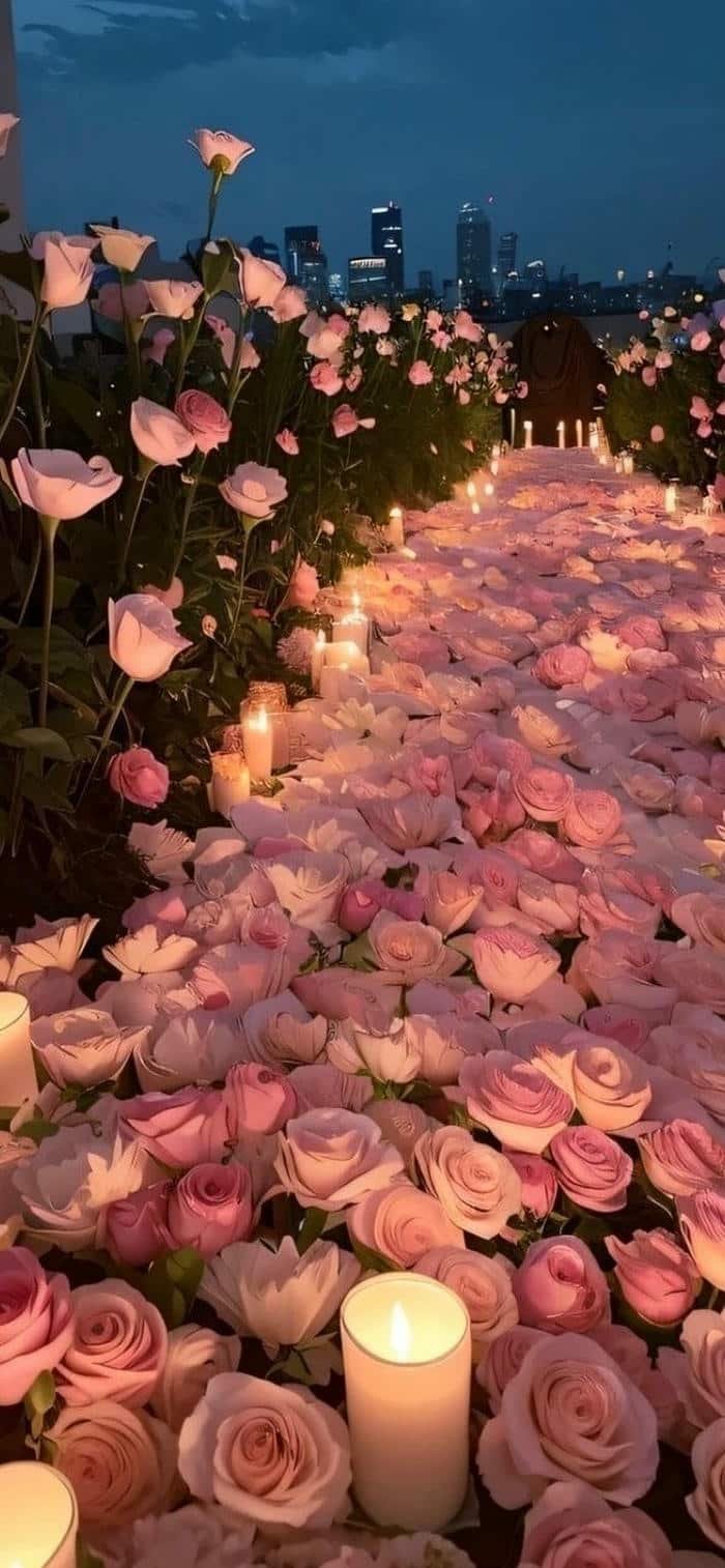 ảnh nền hoa hồng thơ mộng