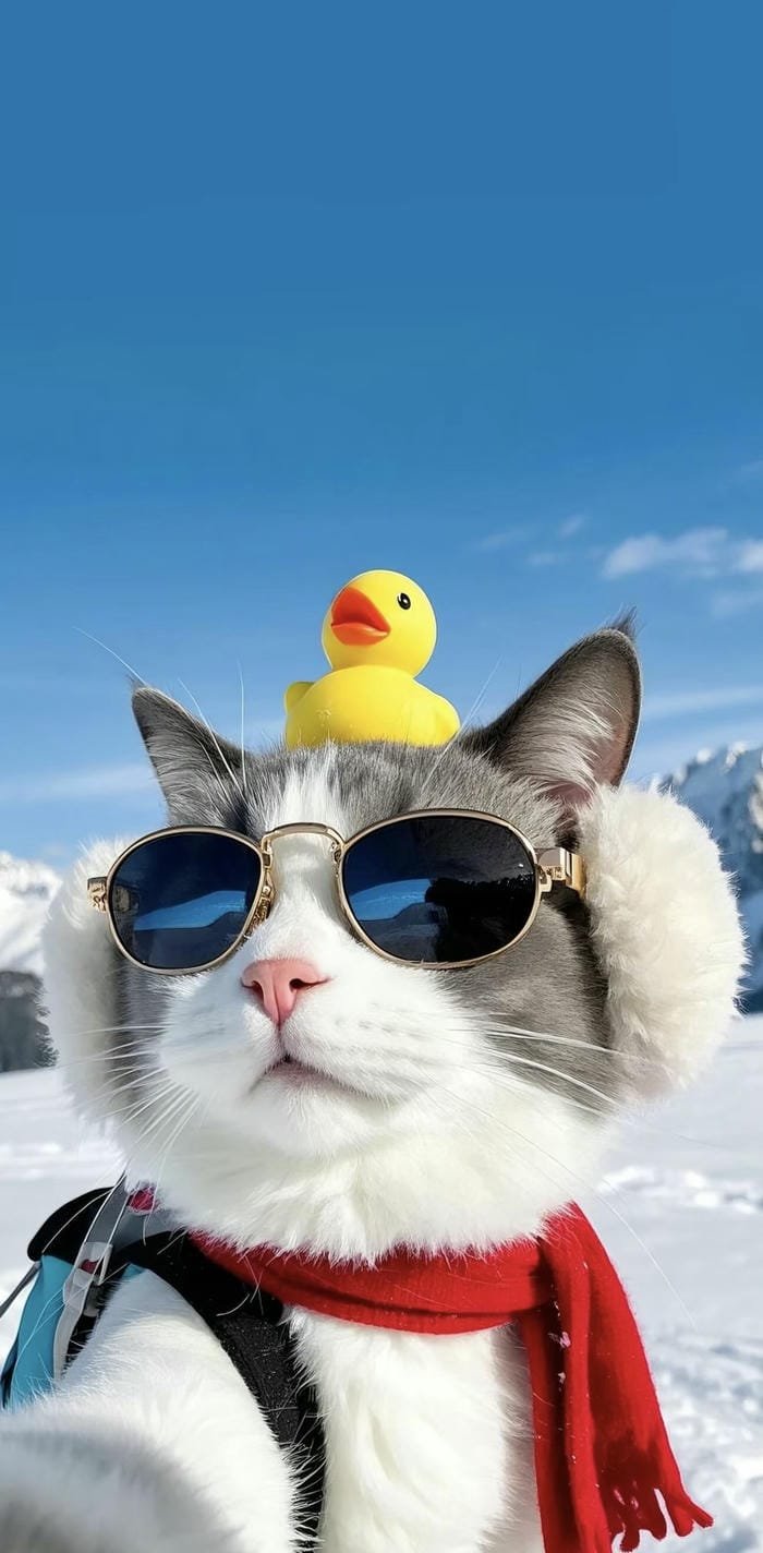 ảnh nền mèo sành điệu